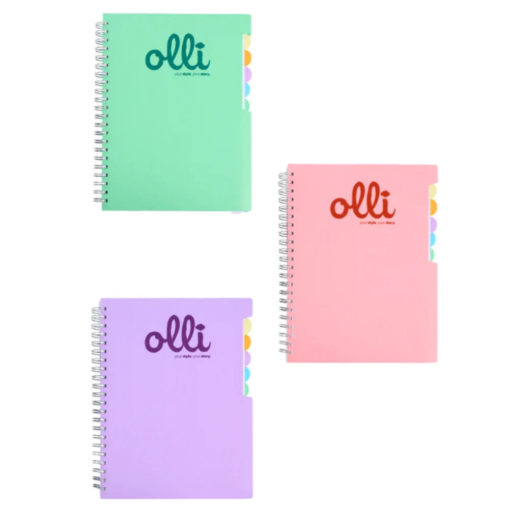 Maxi Quaderno Spiralato Olli A4 150 Fogli con Divisori - Righe 1R