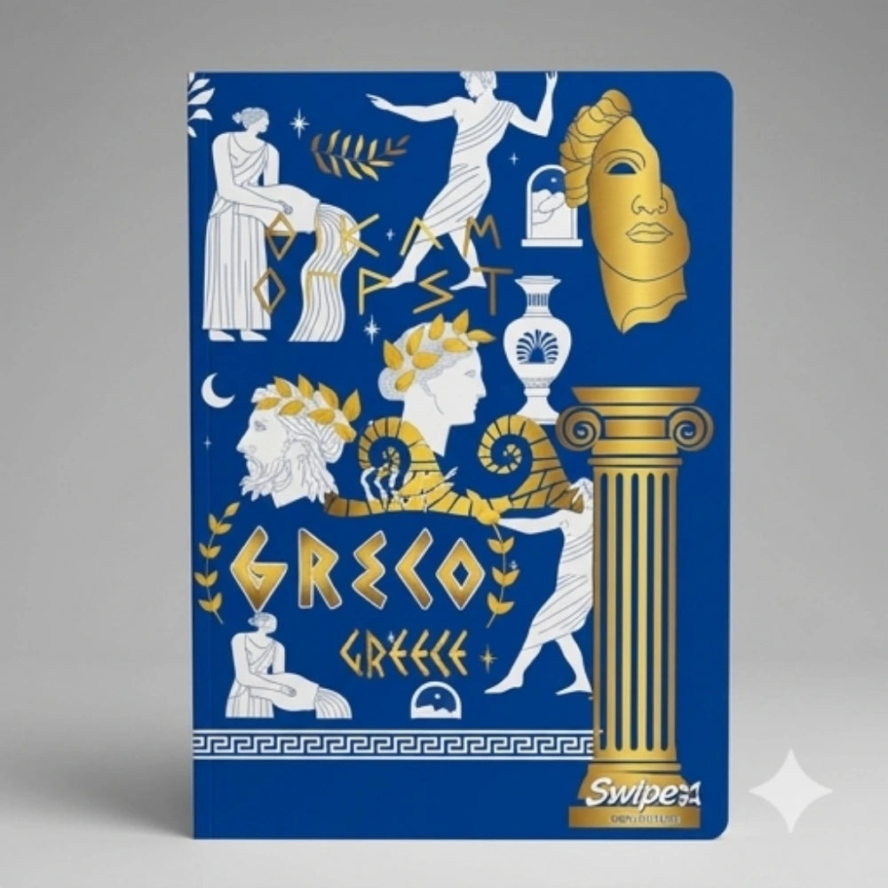 Quaderno Swipe Greco 1 Rigo Senza Margine