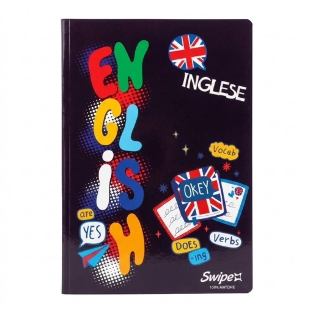 Quaderno Swipe Inglese Righe Senza Margine