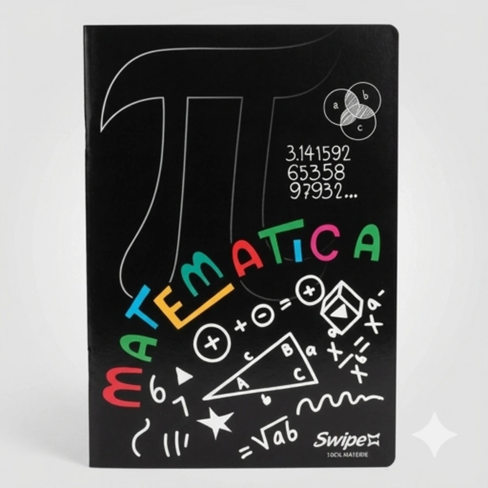 Set 3 Quaderni Swipe Matematica Quadretti con Margine