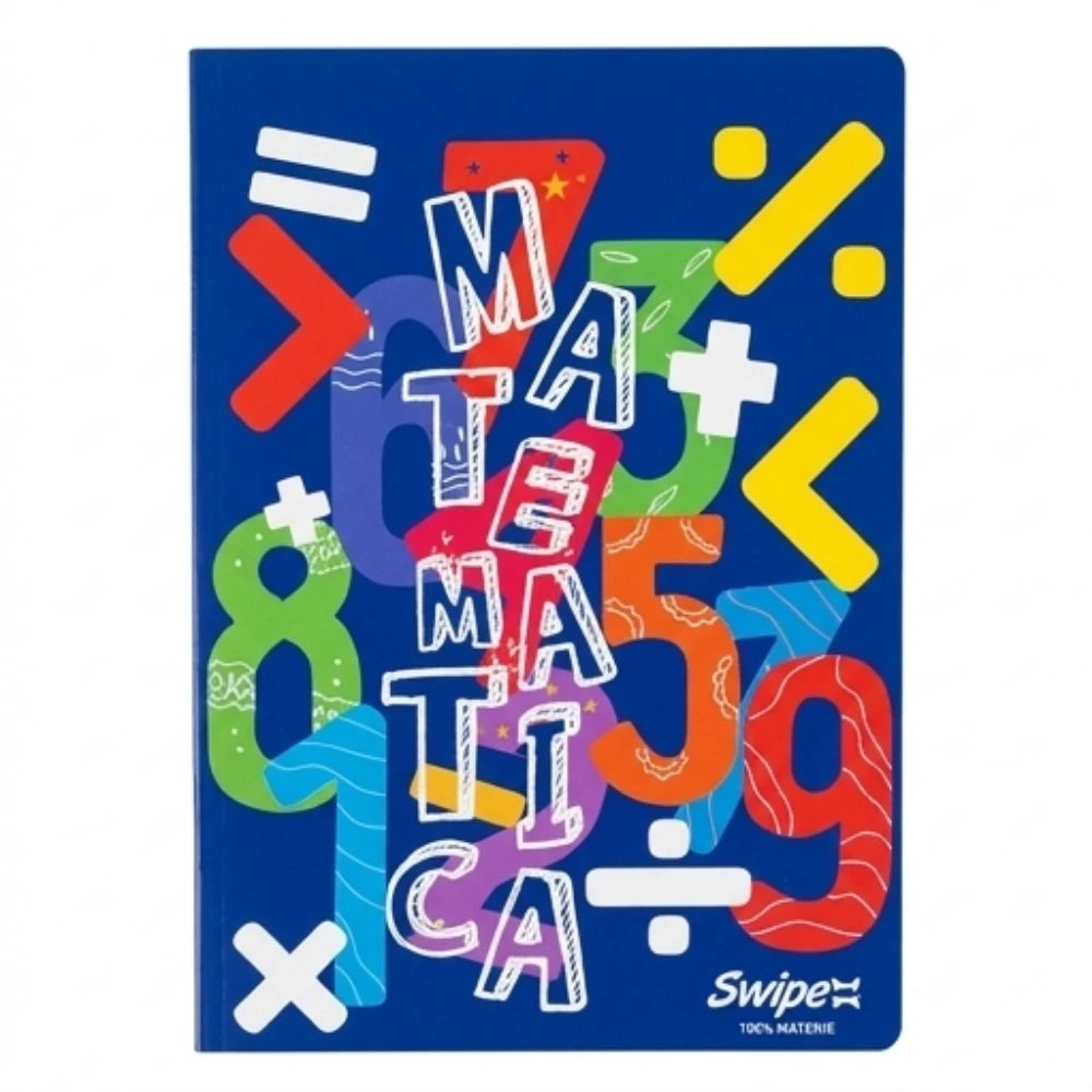 Set 3 Quaderni Swipe Matematica Quadretti con Margine