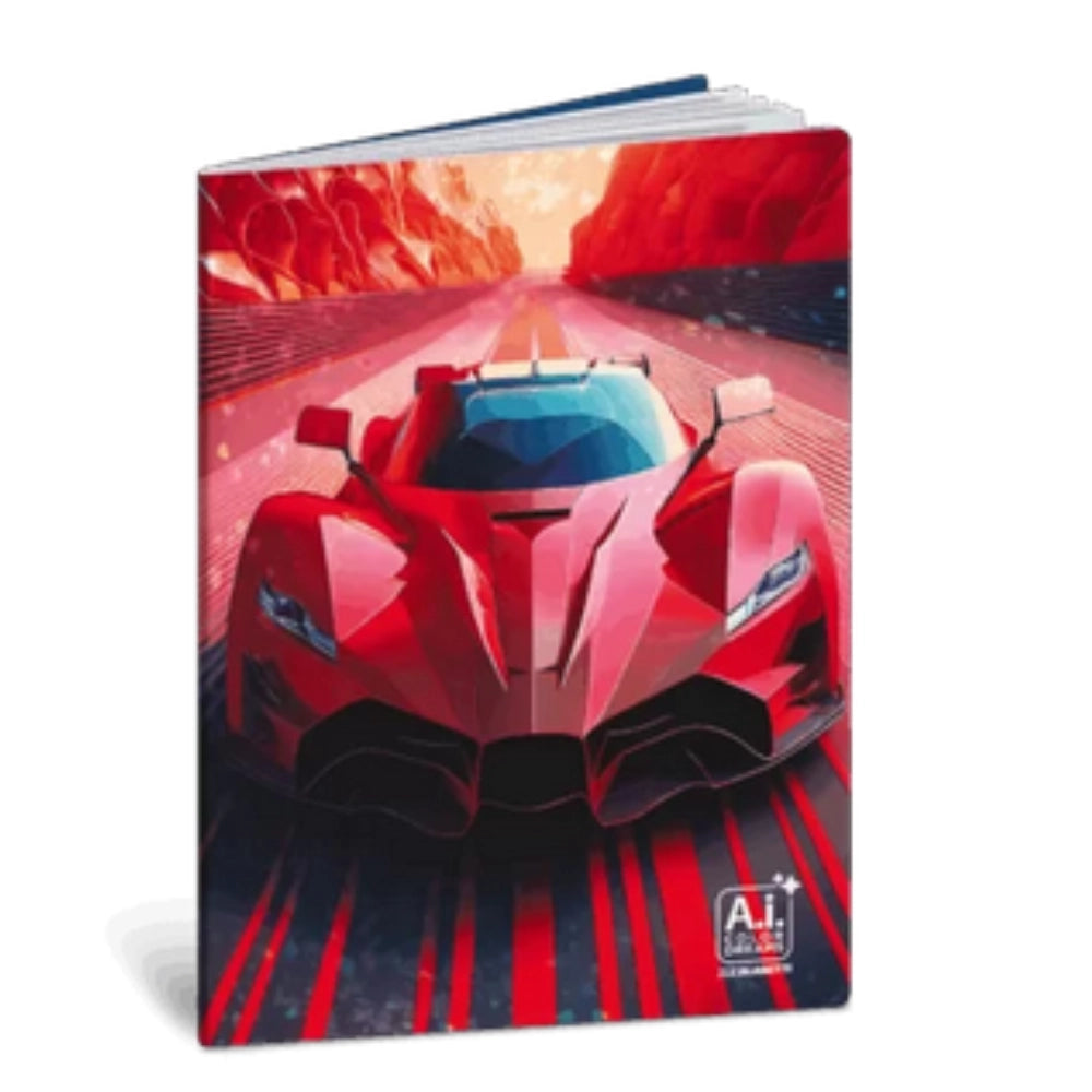 Maxi Quaderno A4 A.I. Color Dreams Rigatura A – Blasetti — 10 Grafiche AI, Copertina Olografica