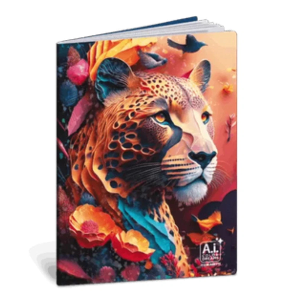 Maxi Quaderno A4 A.I. Color Dreams Rigatura A – Blasetti — 10 Grafiche AI, Copertina Olografica