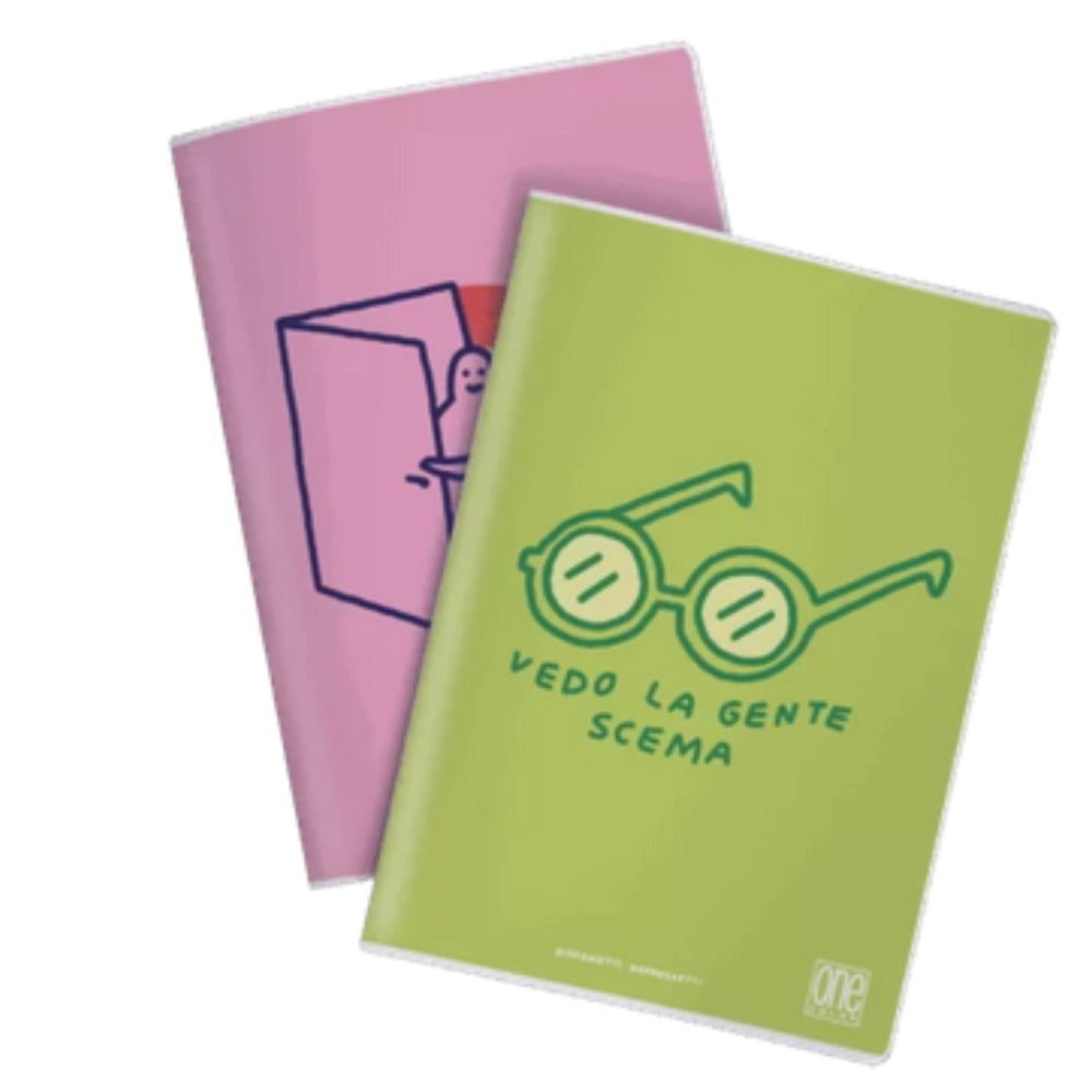 Maxi Quaderno A4 Disegnetti Depressetti Quadretti 5mm – Blasetti — Copertine Assortite