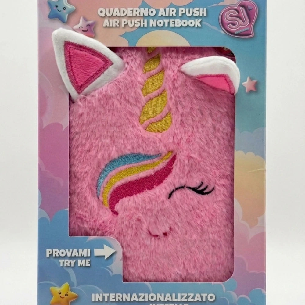 Diario peluchoso Air Push SJ, dinosauro o unicorno