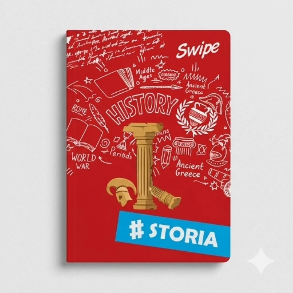 Quaderno Swipe #Storia Rigatura 5mm