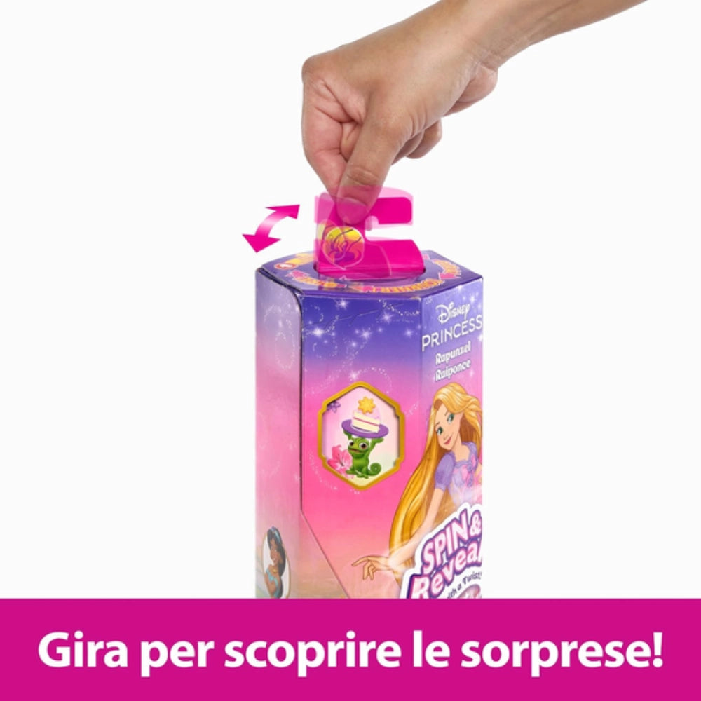 Disney Princess Rapunzel Spin & Reveal bambola con 11 sorprese