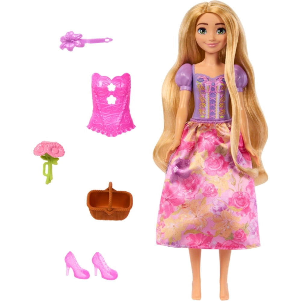 Disney Princess Rapunzel Spin & Reveal bambola con 11 sorprese