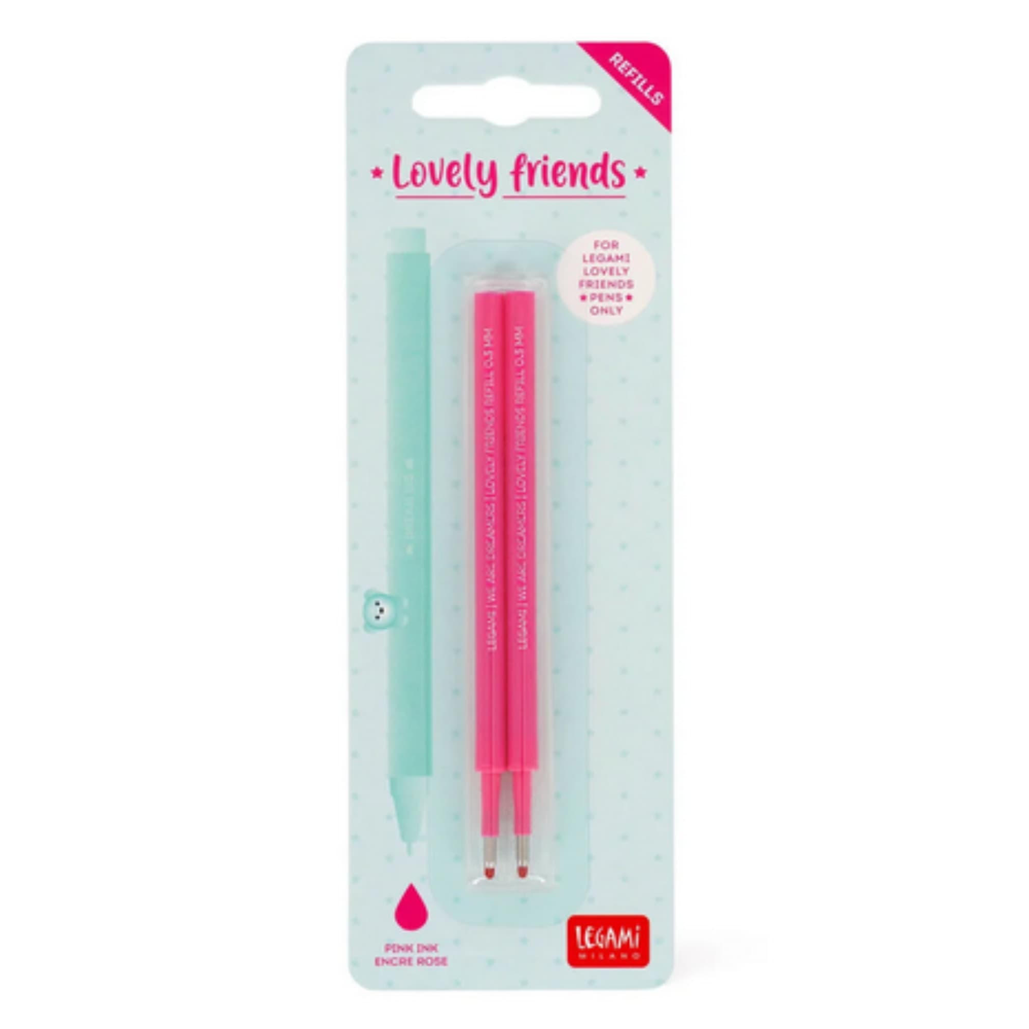 refill rosa penne lovely legami disponibili da cartoleria claudio a giugliano in campania a napoli