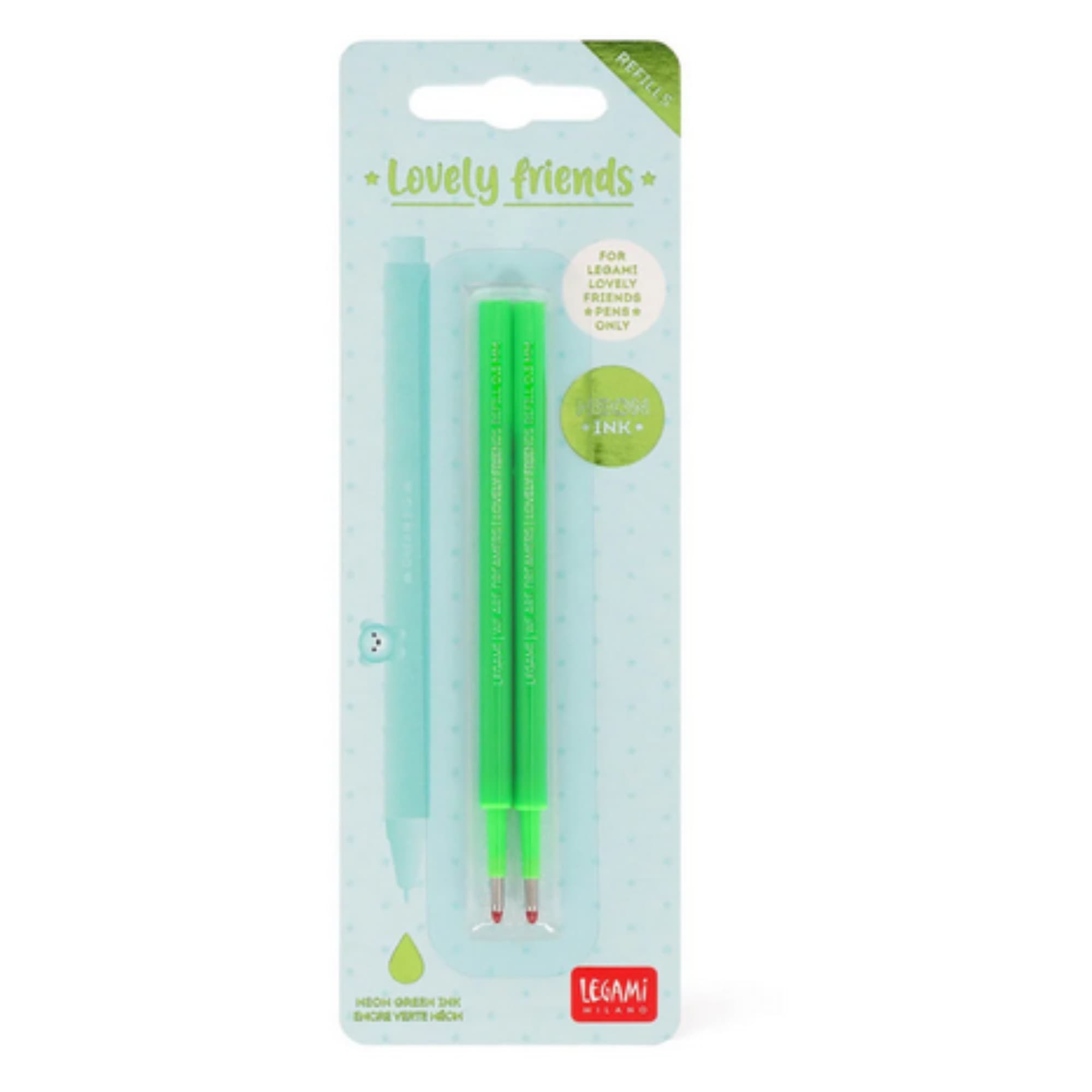 refill verde fluo penne lovely legami disponibili da cartoleria claudio a giugliano in campania a napoli