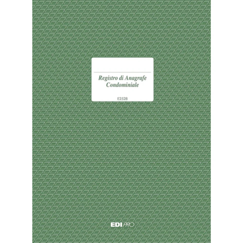 EDIPRO E2528 - Registro di Anagrafe Condominiale 48 Pagine A4