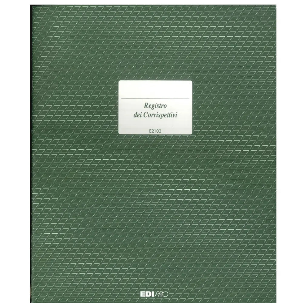 Registro IVA Corrispettivi 31x24,5 cm – 15 Pagine Numerate – Edipro E2103