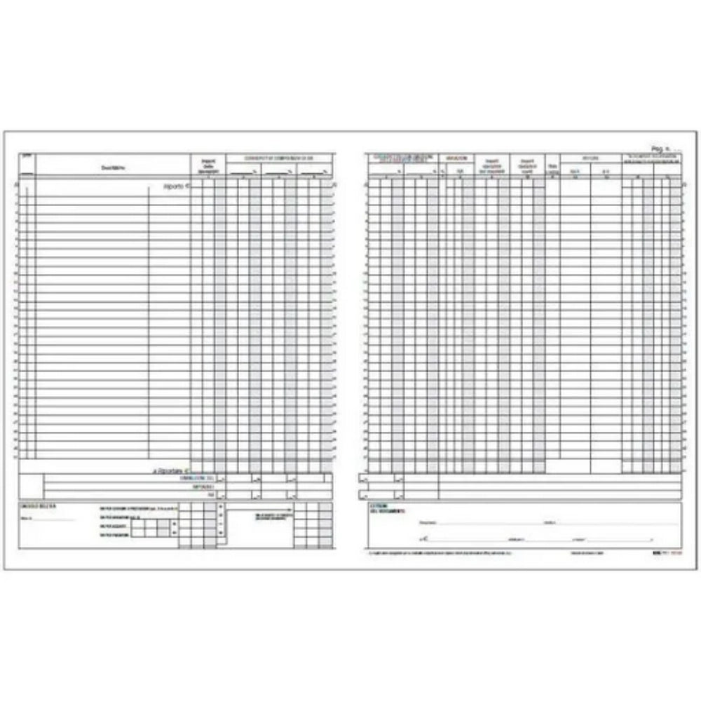 Registro IVA Corrispettivi 31x24,5 cm – 15 Pagine Numerate – Edipro E2103