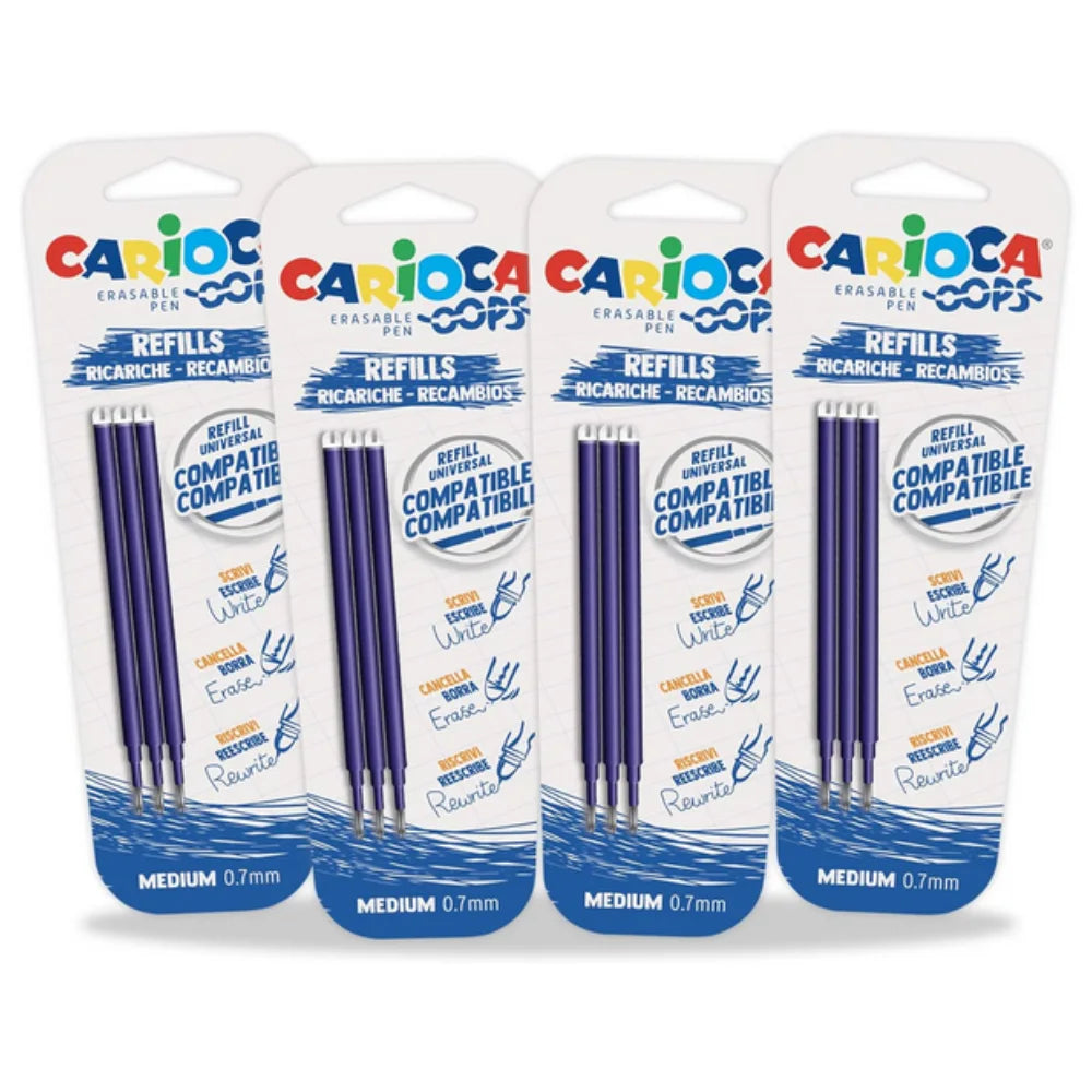 Ricarica CARIOCA Oops per Penne Cancellabili - 2 Colori Disponibili