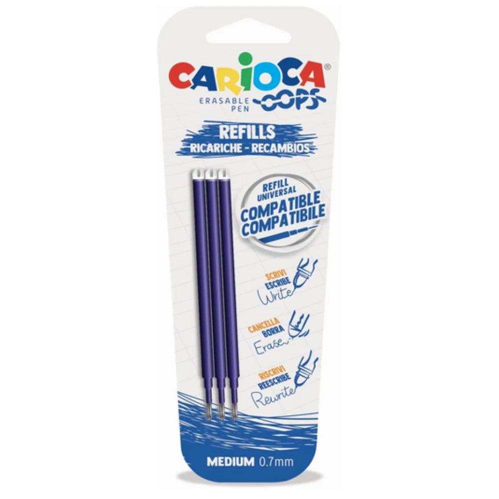 Ricarica CARIOCA Oops per Penne Cancellabili - 2 Colori Disponibili