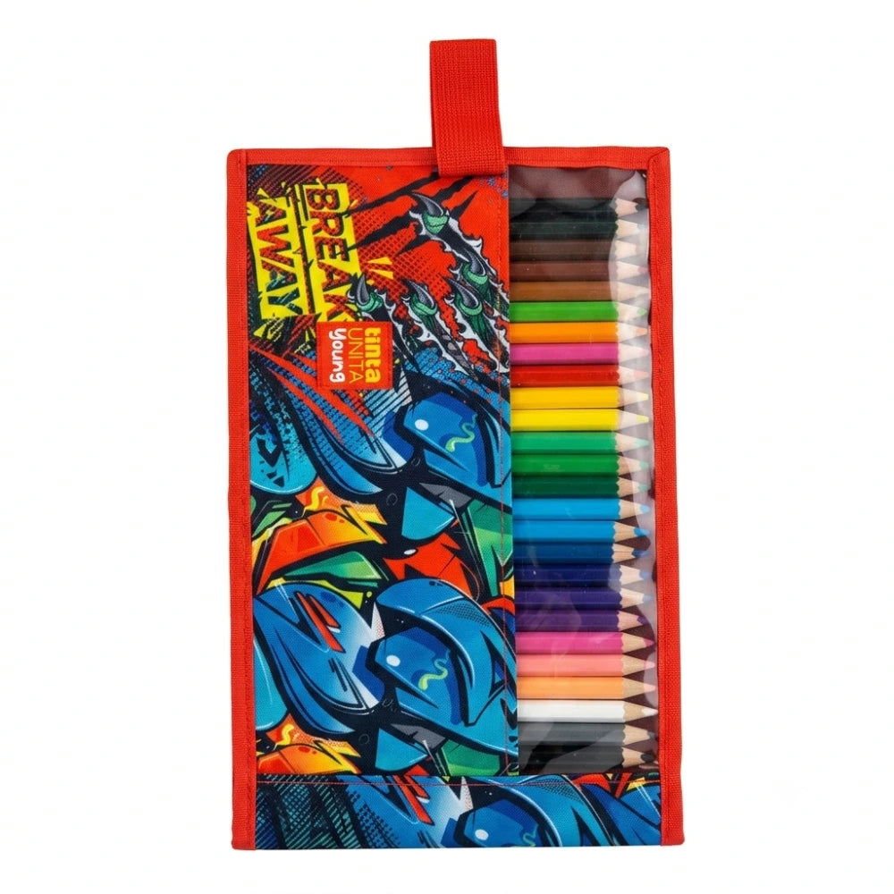 Rotolo Tinta Unita 24 Pastelli Mina 4.2 + 1 Matita HB 2026/2027