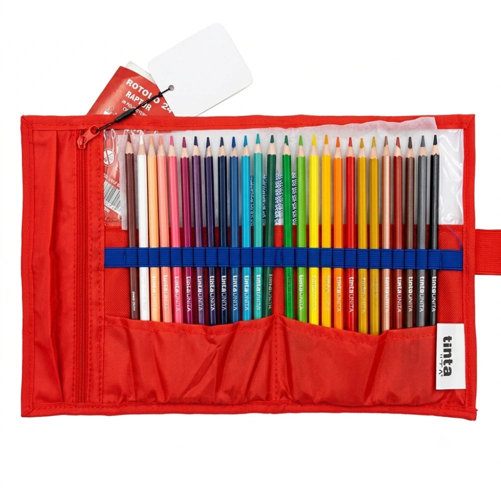 Rotolo Tinta Unita 24 Pastelli Mina 4.2 + 1 Matita HB 2026/2027