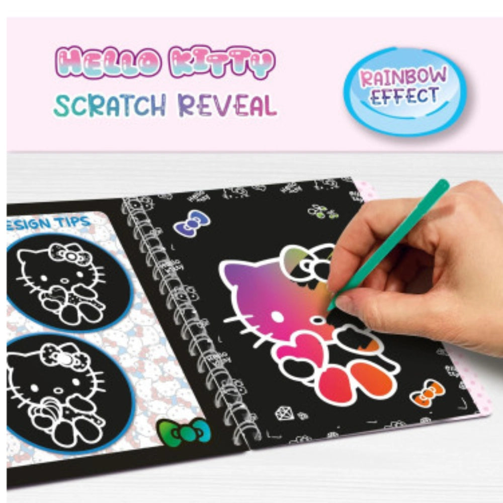 Scratch Book Hello Kitty 44 Pagine - Album da Grattare con Stilo