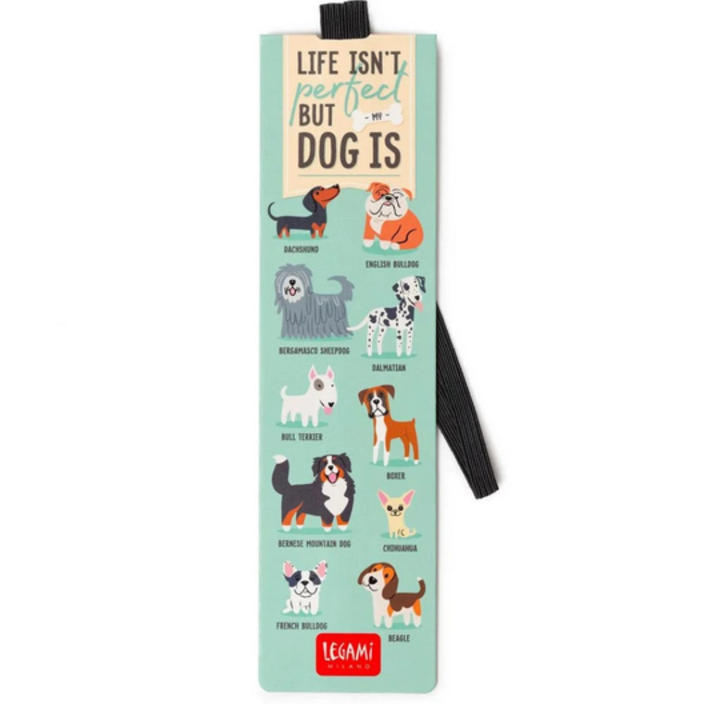 Segnalibro Illustrato con Elastico - Dogs - Bookmark