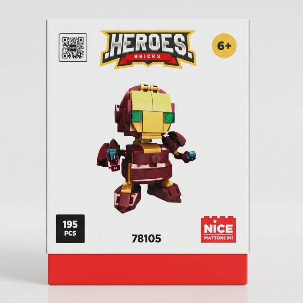 Nice Mattoncini Heroes Bricks – Mini set costruzioni eroi e robot
