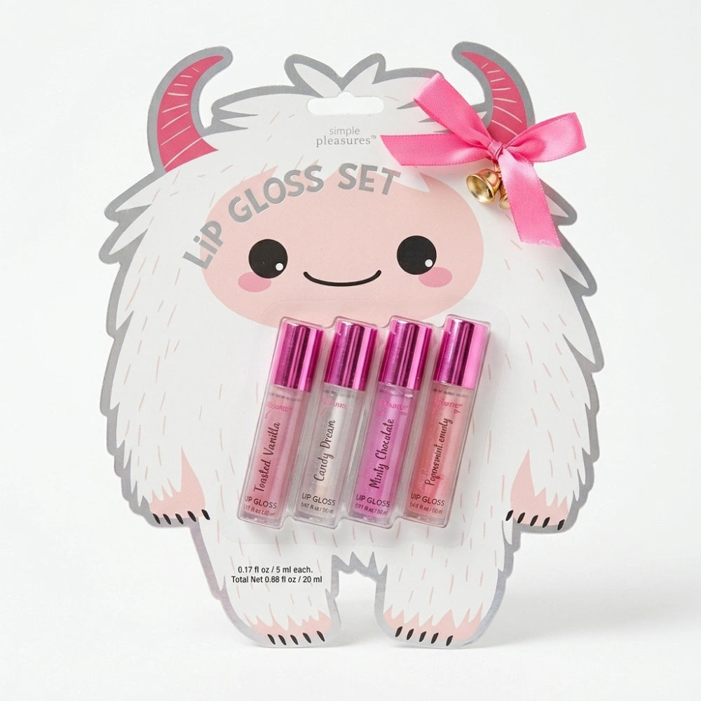 Simple Pleasures Set 4 Lipgloss Bambine Natale – 3 Fantasie