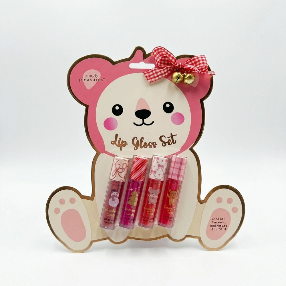 Simple Pleasures Set 4 Lipgloss Bambine Natale – 3 Fantasie