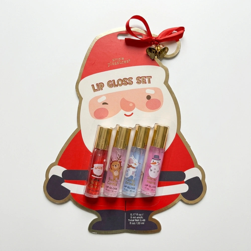 Simple Pleasures Set 4 Lipgloss Bambine Natale – 3 Fantasie
