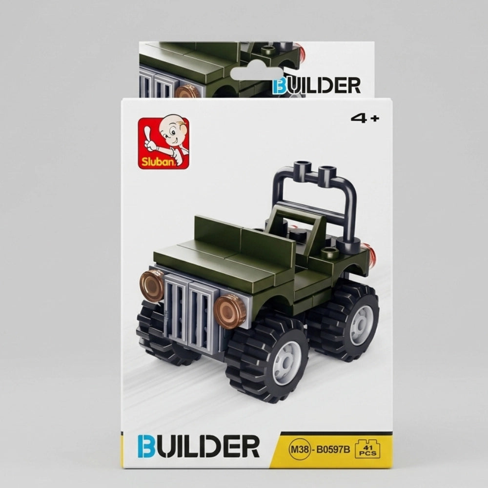 Sluban Builder – Set mattoncini veicoli, 8 modelli