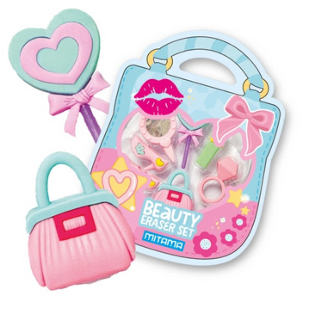Set 6 Mini Gommine Kawaii Mitama — 3 Fantasie Disponibili