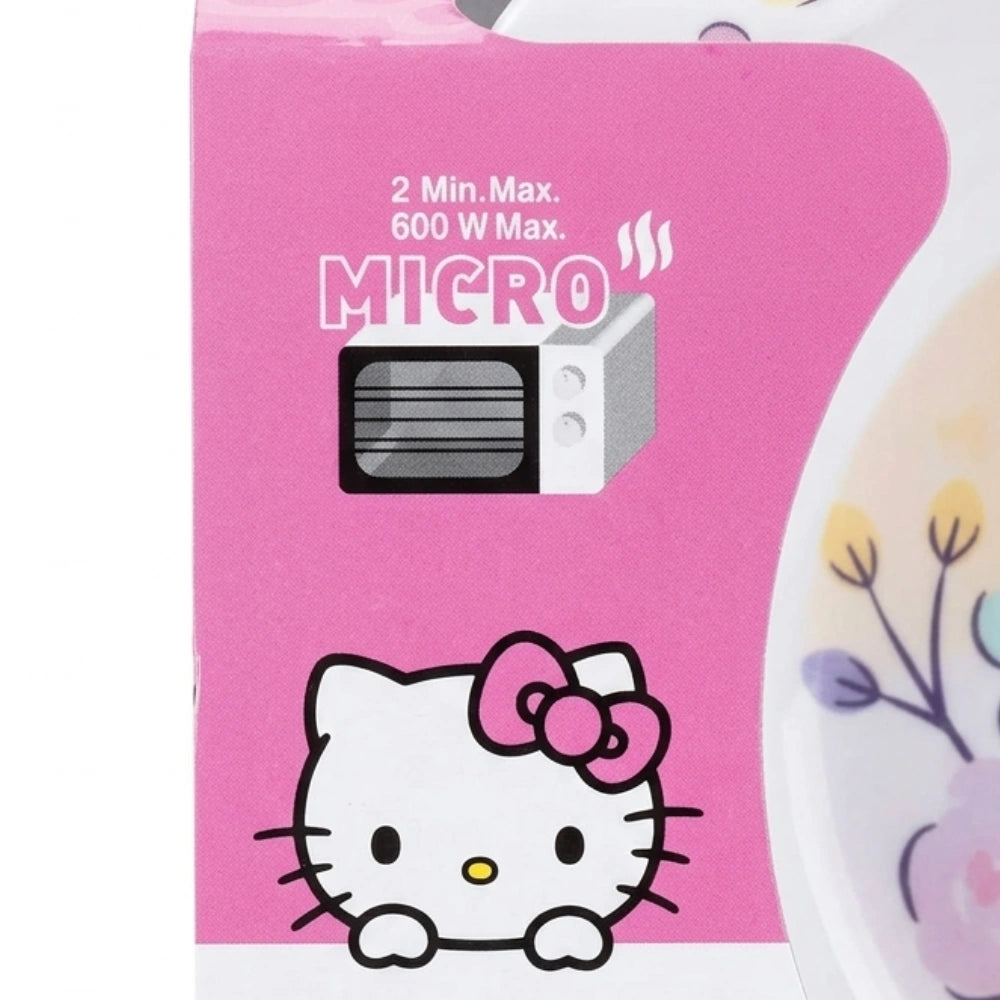 Set pappa Hello Kitty idoneo microonde max 2 min 600W – dettaglio packaging