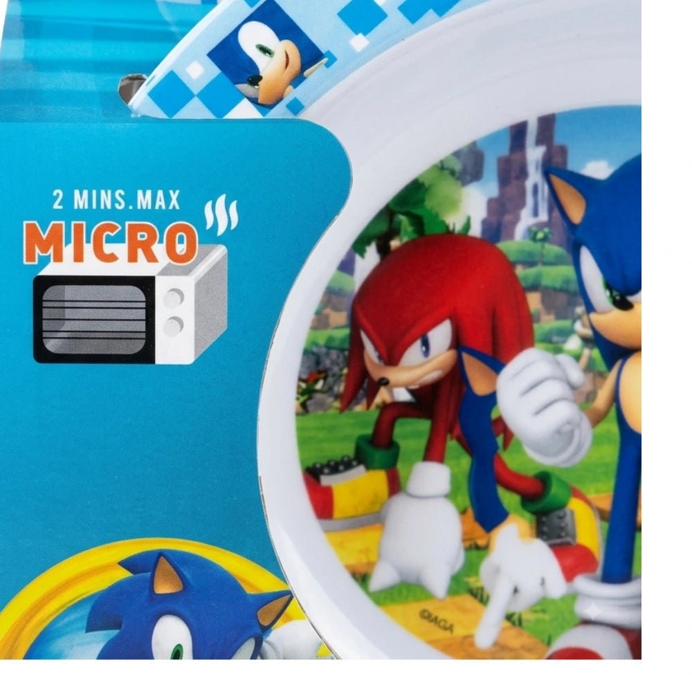 Microonde max 2 minuti – set pappa Sonic The Hedgehog idoneo microonde Stor S.L. Reusable Star