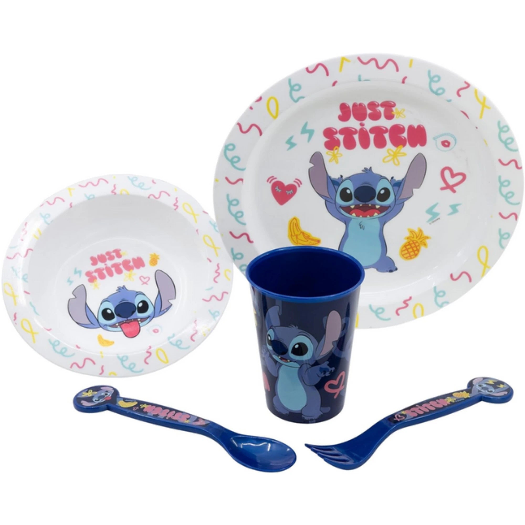 Set Pappa Bambini Disney Stitch 5 Pezzi - Senza BPA