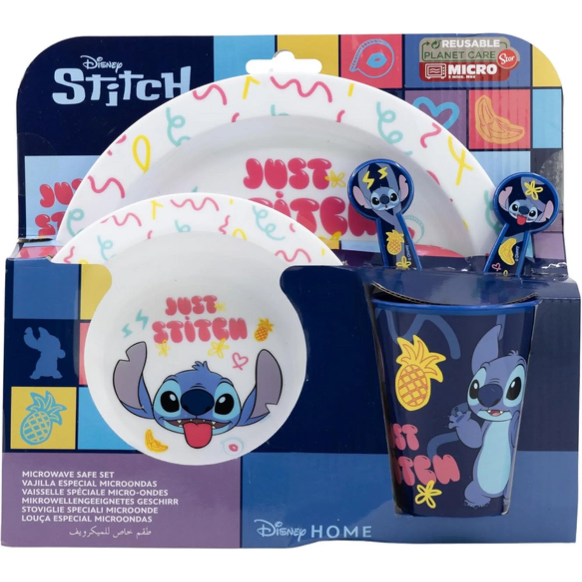 Set Pappa Bambini Disney Stitch 5 Pezzi - Senza BPA