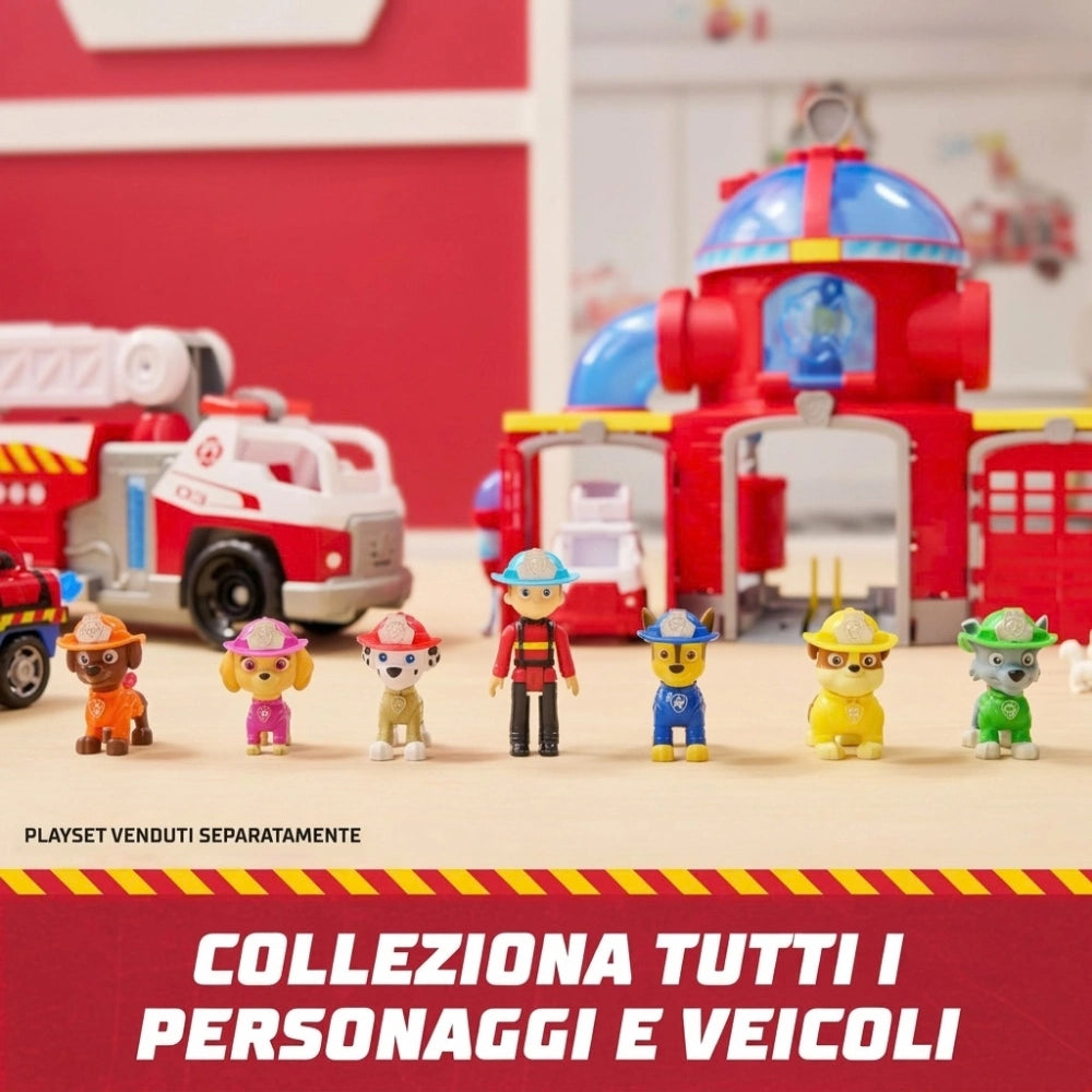 Paw Patrol Fire Rescue – Set 7 personaggi con Ryder, 3+ anni