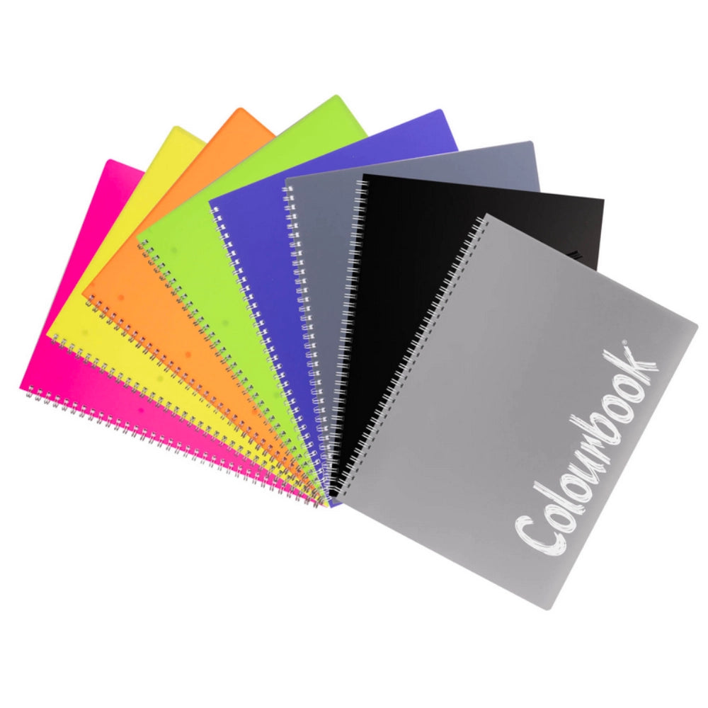 Quaderno Spirale A4 Colourbook Fluo con Fori - 8 Colori | Medie e Superiori
