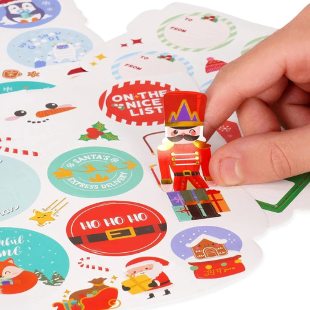 Legami Christmas Sticker Book – Album stickers natalizi, 8 fogli