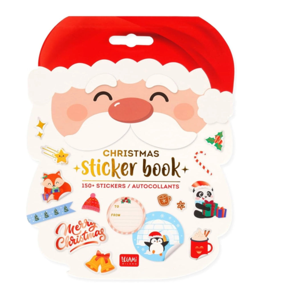 Legami Christmas Sticker Book – Album stickers natalizi, 8 fogli