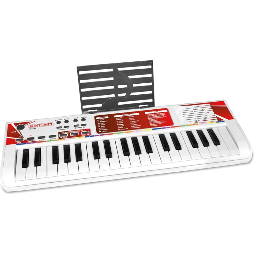 Bontempi Tastiera elettronica 37 tasti wireless bianca
