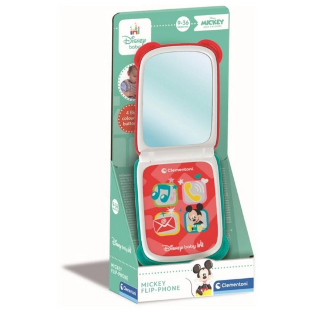 Telefono Giocattolo Topolino Clementoni – Flip Phone Prima Infanzia Bambino