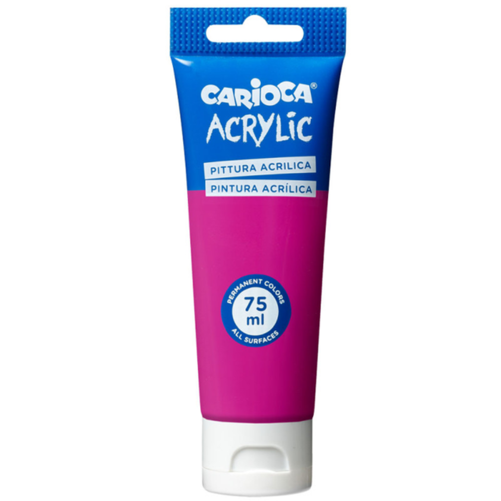 Pittura Acrilica Carioca Acrylic 75ml Magenta – colori permanenti tutte le superfici