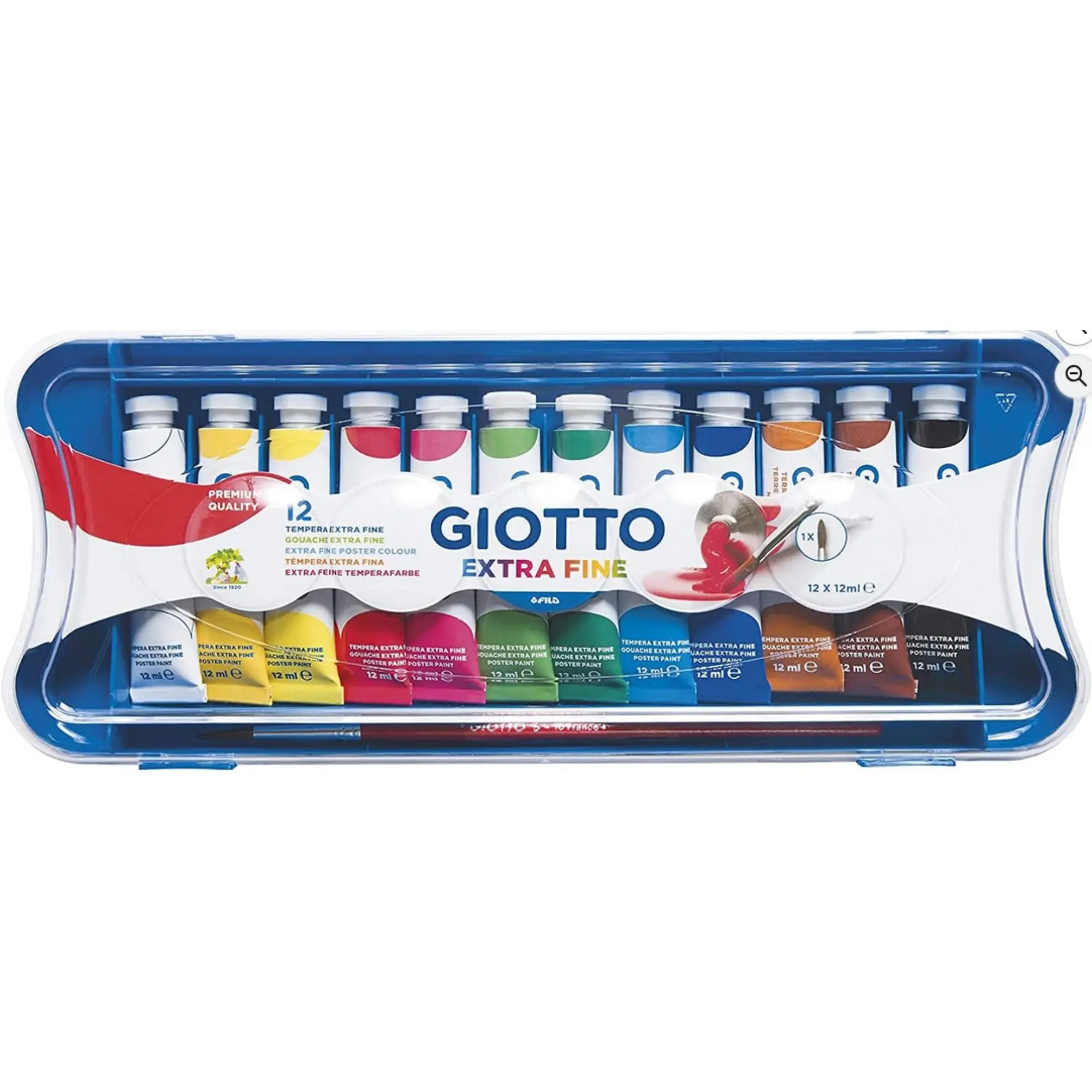 tempera giotto 12 colori cartoleria claudio giualino napoli