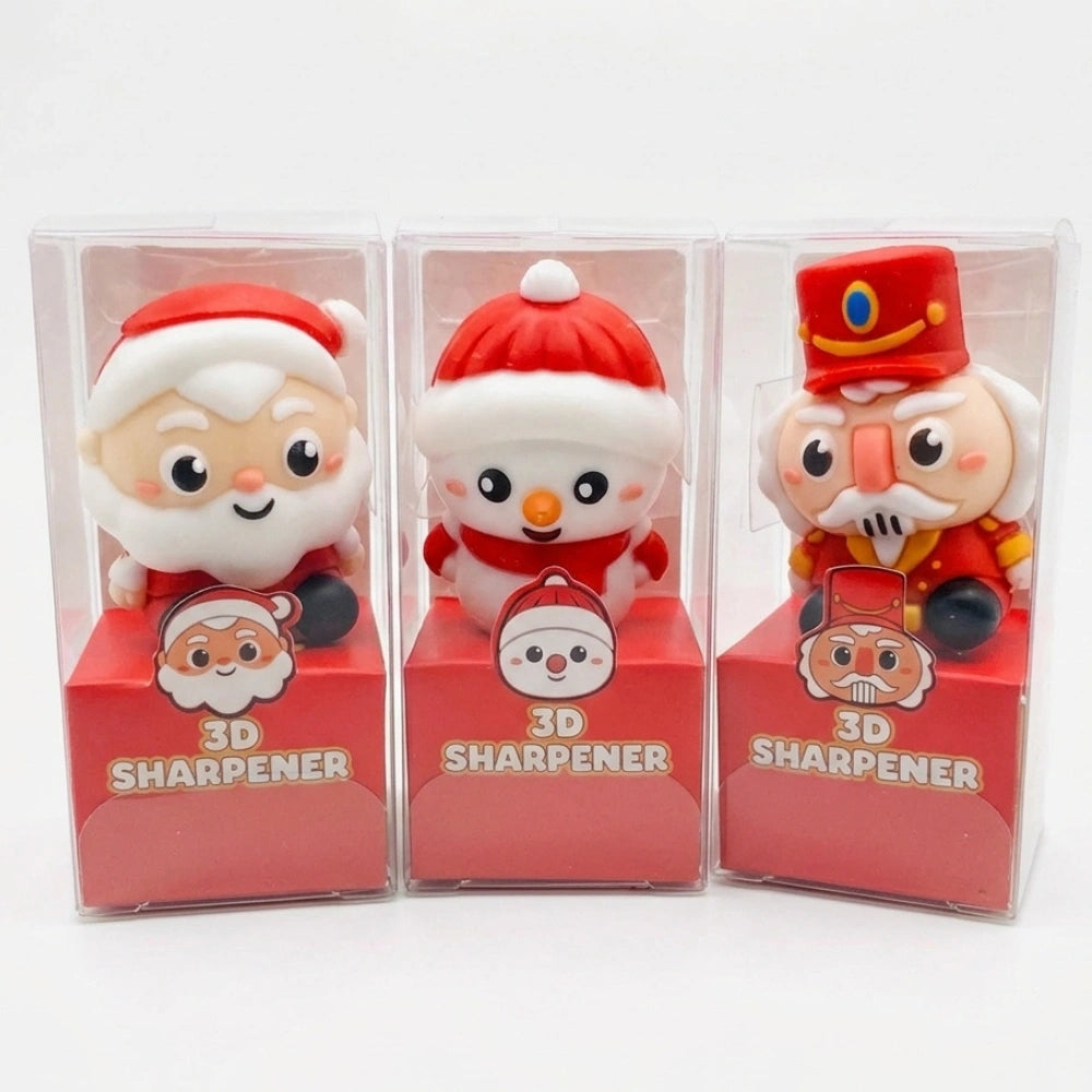 iTotal Temperino 3D natalizio – Babbo Natale, Pupazzo di neve e Schiaccianoci