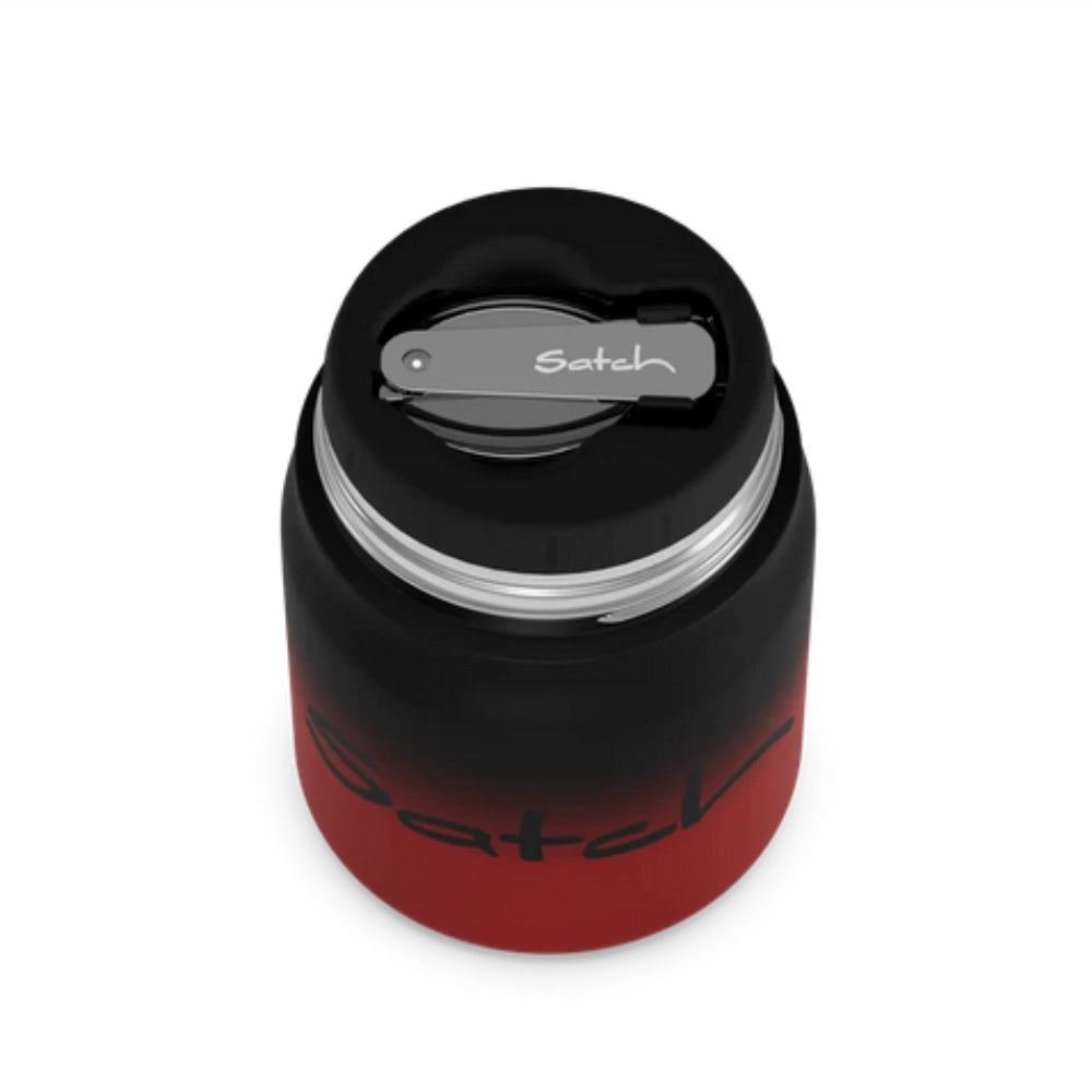 Thermo Lunchbox Satch Black Graffiti – 500ml con Forchetta-Cucchiaio