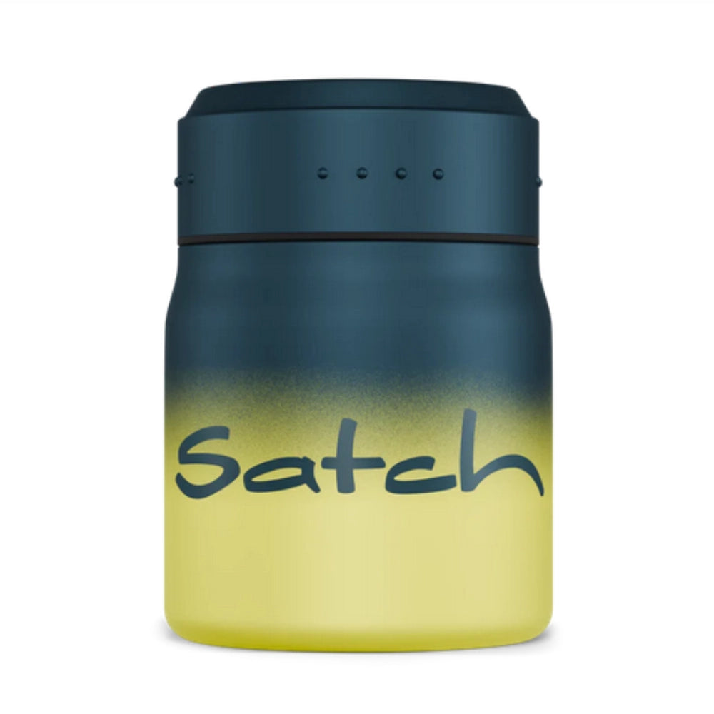 Thermo Lunchbox Satch Blue Graffiti – 500ml con Forchetta-Cucchiaio