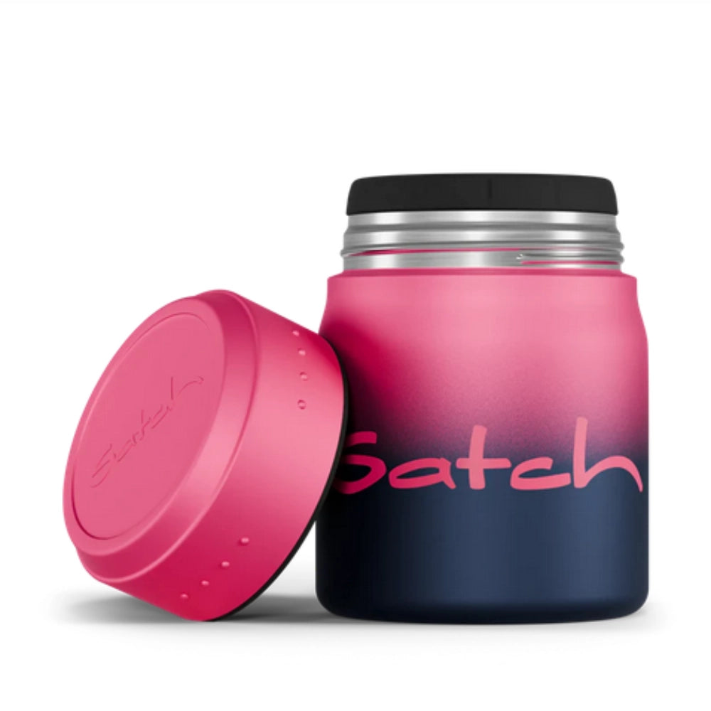 Thermo Lunchbox Satch Pink Graffiti – 500ml con Forchetta-Cucchiaio