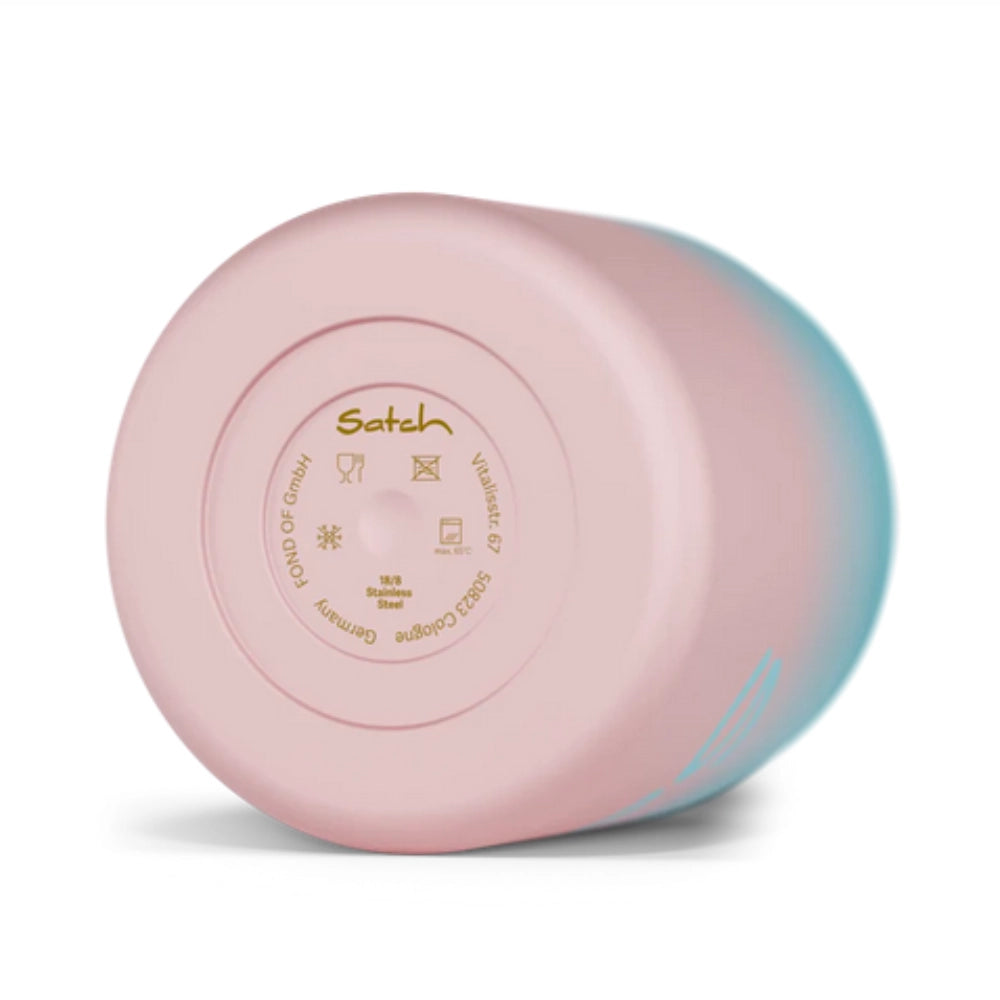 Thermo Lunchbox Satch Light Blue Graffiti – 500ml con Forchetta-Cucchiaio