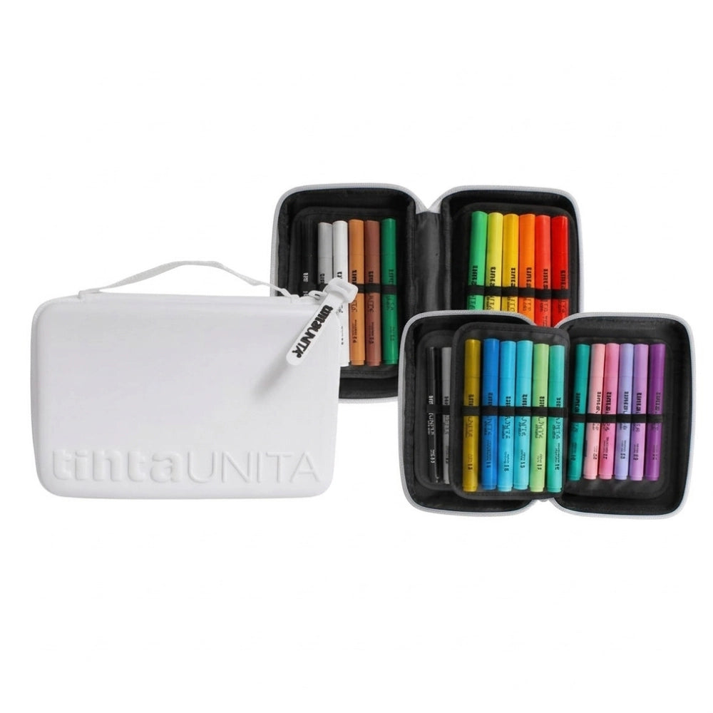 Astuccio One Time Tinta Unita Personalizzabile con 24 Marker Acrilici – Kit Creativo Multisuperficie