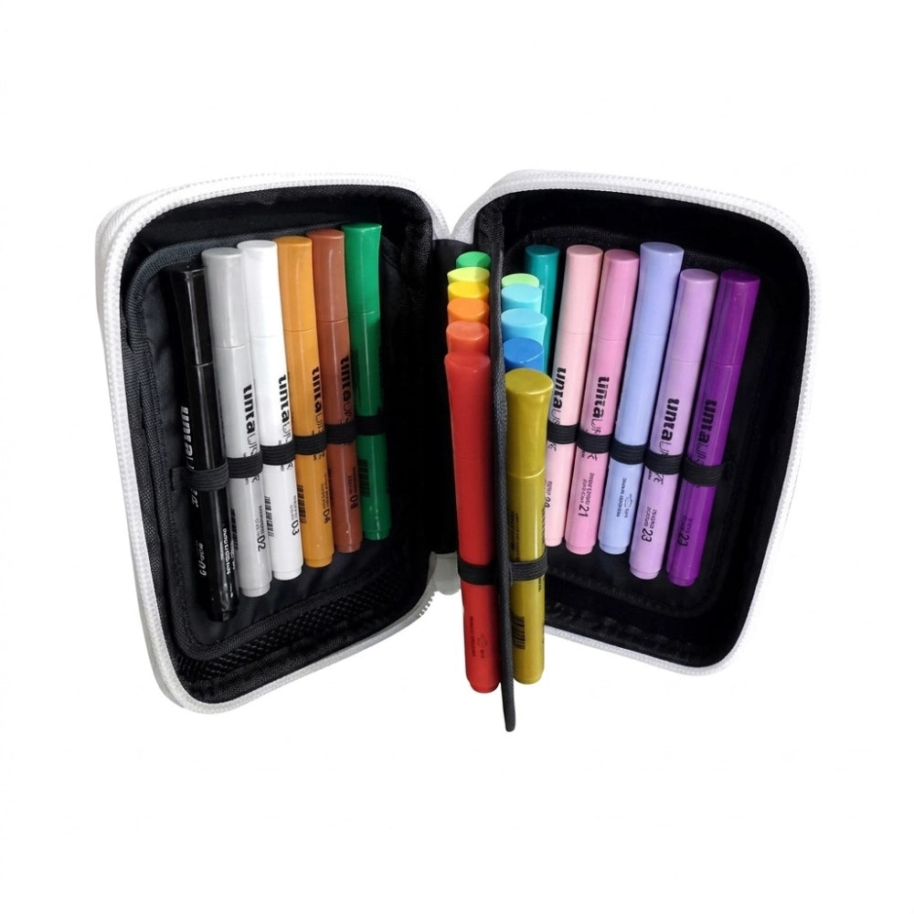 Astuccio One Time Tinta Unita Personalizzabile con 24 Marker Acrilici – Kit Creativo Multisuperficie