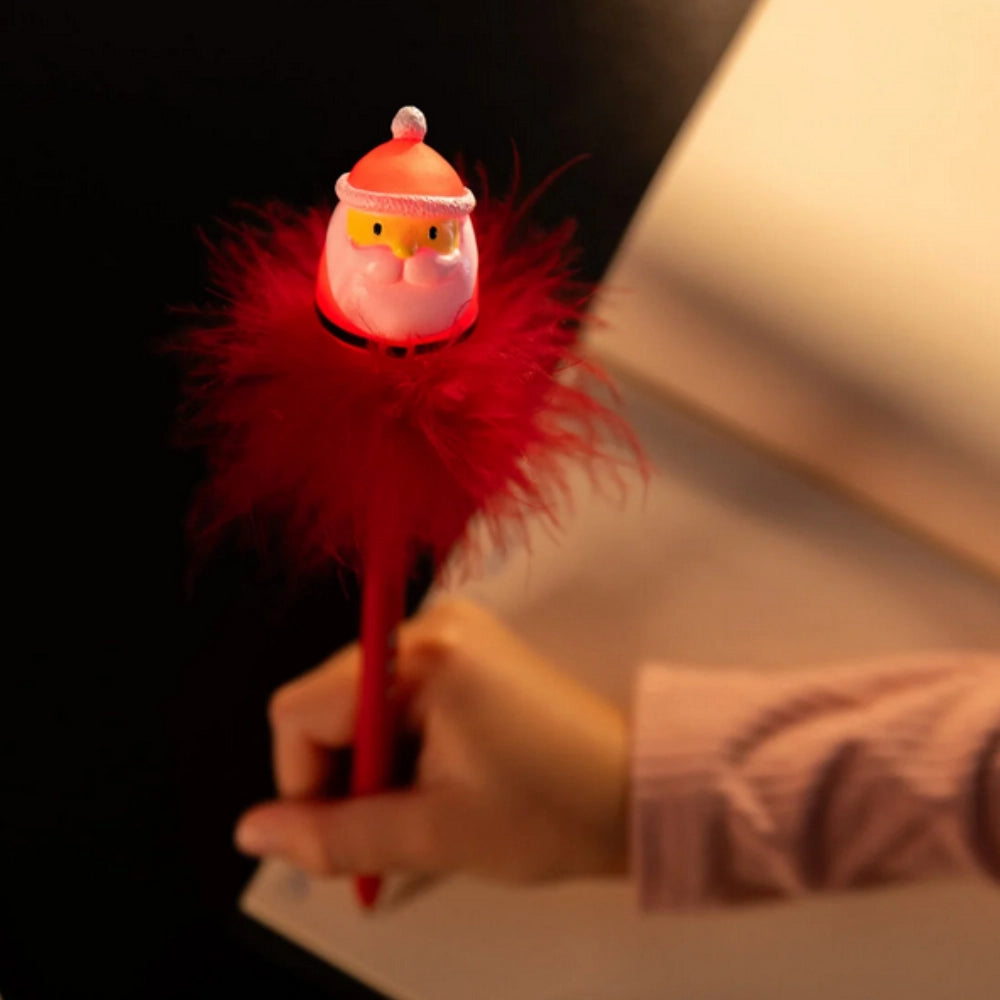 Penna a Sfera Luminosa Legami Writing is Magic - Pinguino e Babbo Natale