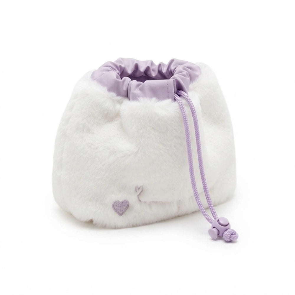 Mini zainetto Stitch peluchoso per bambina con chiusura magnetica e laccio